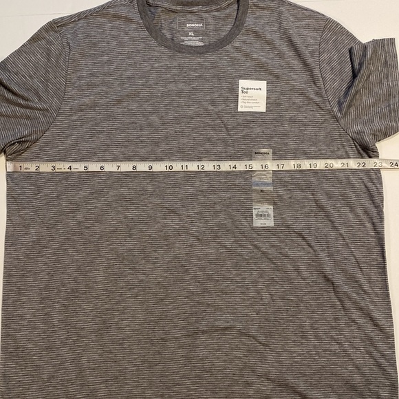 Sonoma Mens XLarge 2 Supersoft Soft Sleeve Crew Neck Tee Shirts New D24 - Picture 12 of 13